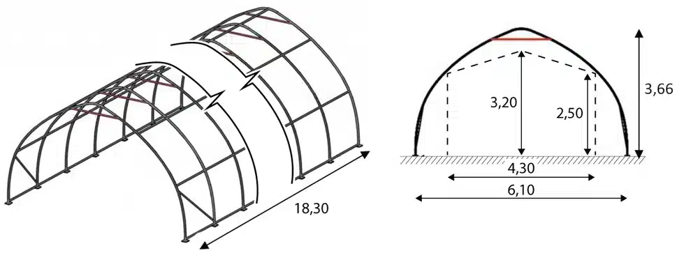 13 m x 3