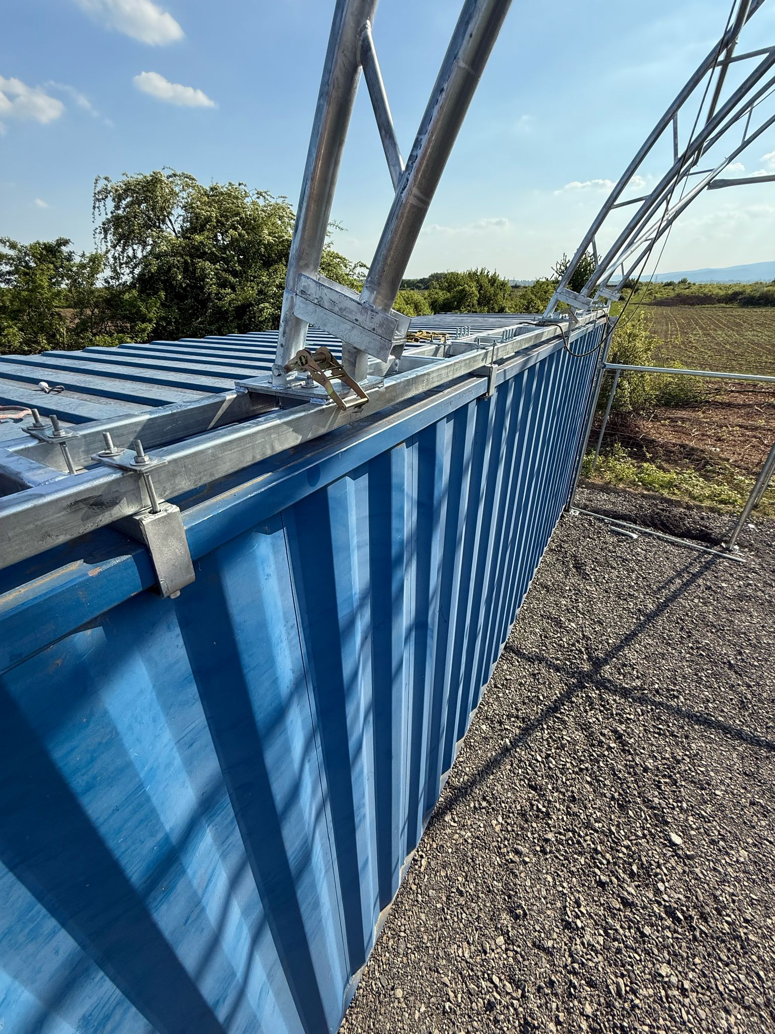 Unterstand aus einem Schiffscontainer, 18,35 m x 12 m x 6 m – Bild 13