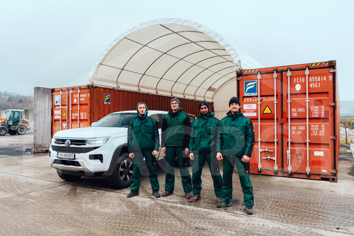 Unterstand aus einem Seefrachtcontainer (6 m x 12 m x 2 m) – Bild 17