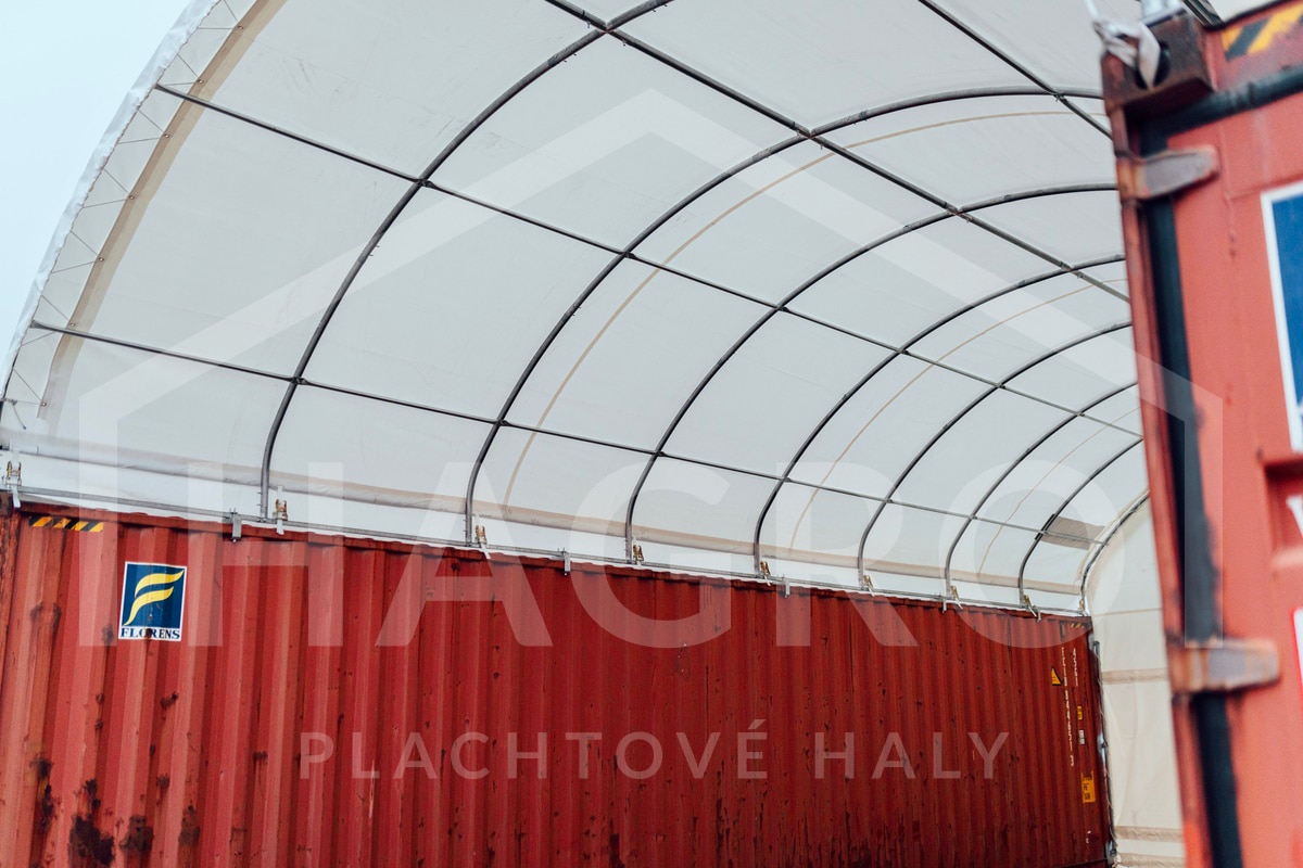 Unterstand aus einem Seefrachtcontainer (6 m x 12 m x 2 m) – Bild 4