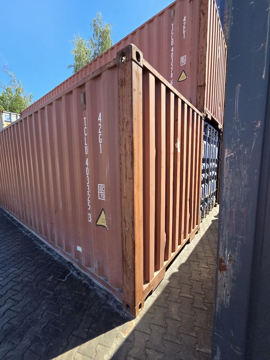 Seecontainer, 12 m lang, Höhe 2,6 m - gebraucht – Bild 3